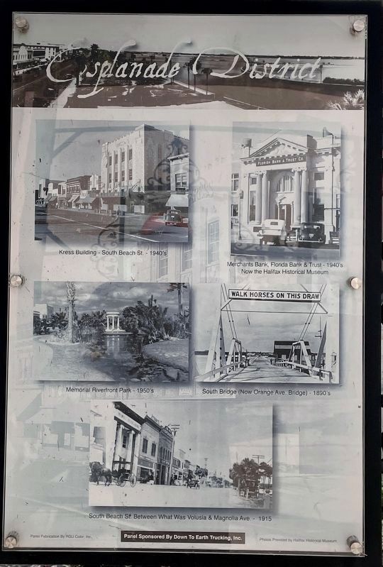 Esplanade District (Panel 1) Marker. Click for full size. Esplanade District (Panel 1) Marker image. Click for full size.