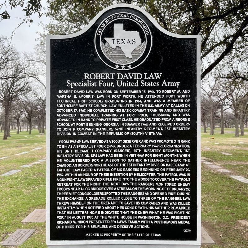 Robert David Law Marker image. Click for full size.