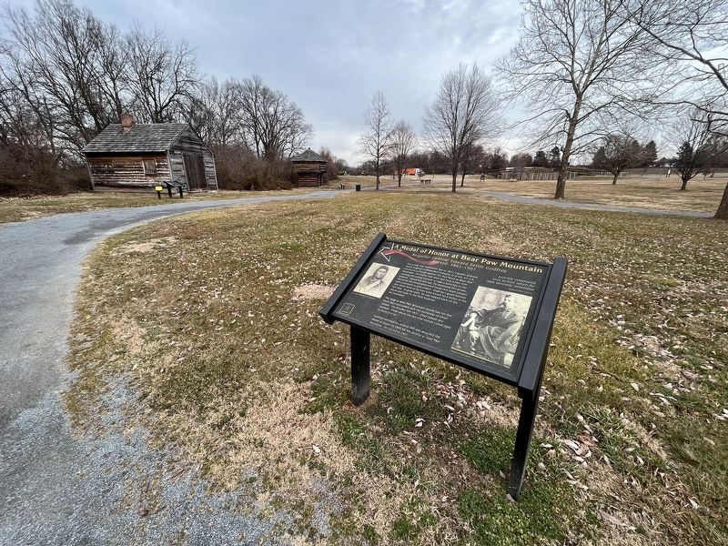 A Medal of Honor at Bear Paw Mountain Marker. Click for full size. A Medal of Honor at Bear Paw Mountain Marker image. Click for full size.