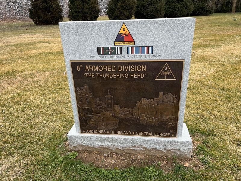 8th Armored Division Memorial Marker image. Click for full size.