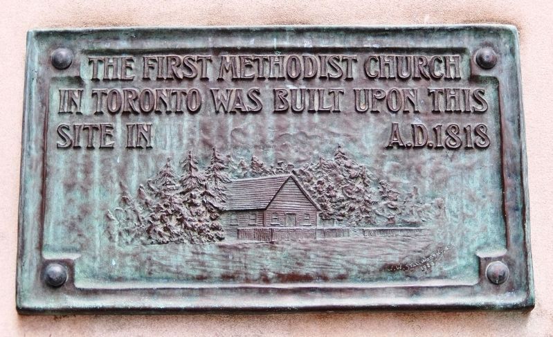 The First Methodist Church in Toronto Marker image. Click for full size.