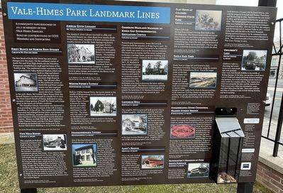 Vale-Himes Park Landmark Lines Marker image. Click for full size.