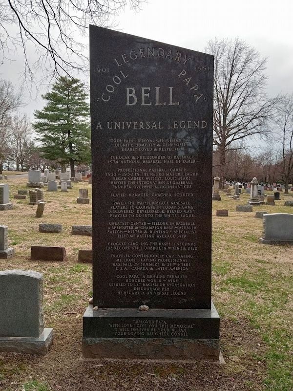 Legendary "Cool Papa" Bell Marker image. Click for full size.
