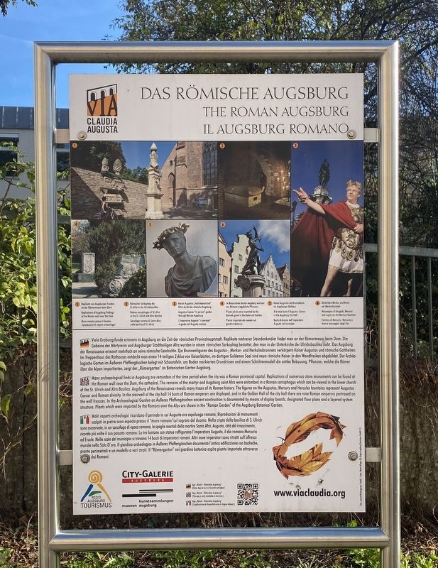Das Rmische Augsburg / The Roman Augsburg / Il Augsburg Romano Marker image. Click for full size.