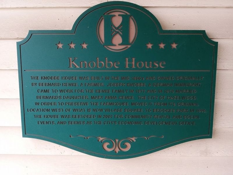 Knobbe House Marker image. Click for full size.