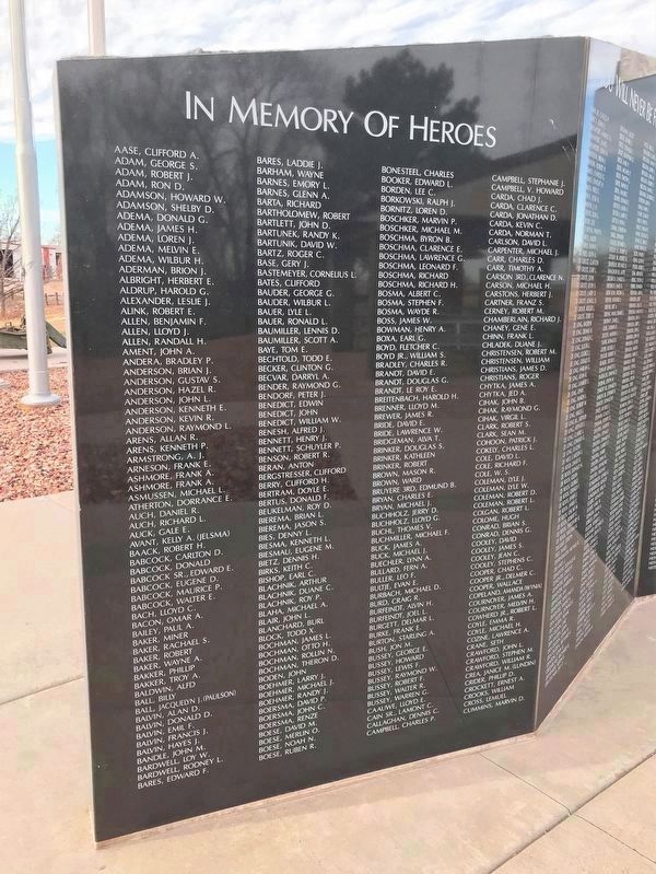 Springfield Veterans Memorial (wall 1). Click for full size. Springfield Veterans Memorial (wall 1) image. Click for full size.