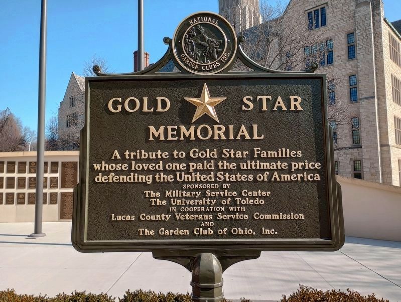 Gold Star Memorial plaque image. Click for full size.