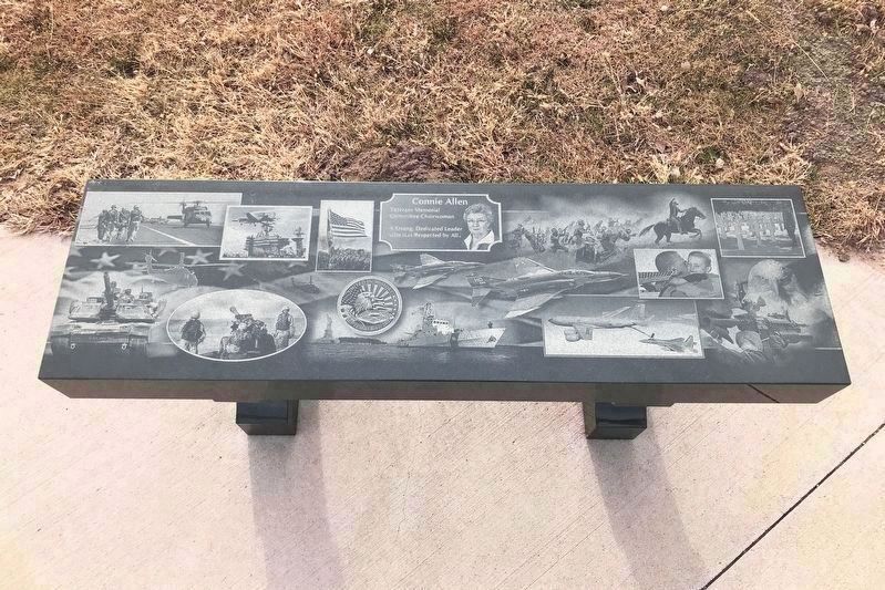 Springfield Veterans Memorial Bench. Click for full size. Springfield Veterans Memorial Bench image. Click for full size.