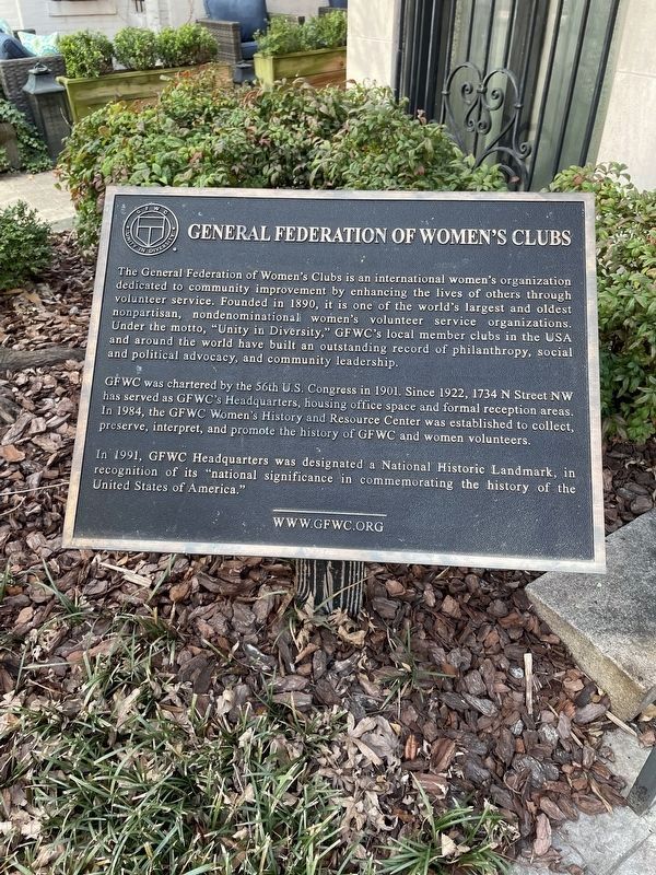General Federation of Womens Clubs Marker image. Click for full size.