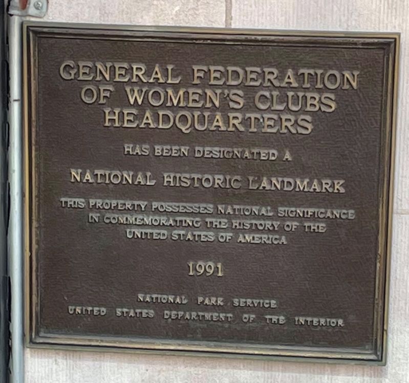 National Historic Landmark plaque for the building. Click for full size. National Historic Landmark plaque for the building image. Click for full size.