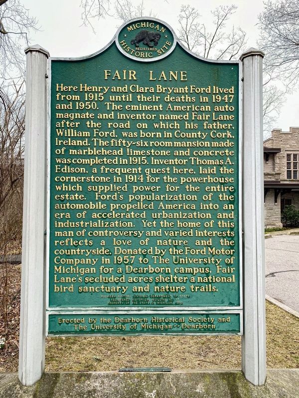 Fair Lane Marker. Click for full size. Fair Lane Marker image. Click for full size.