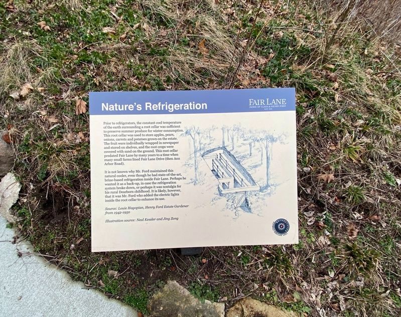 Nature's Refrigeration Marker. Click for full size. Nature's Refrigeration Marker image. Click for full size.