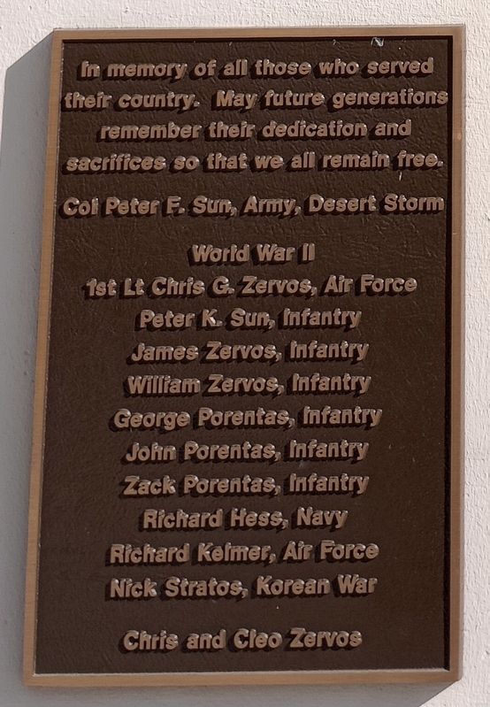 In memory of all those who served their country. Marker image. Click for full size.