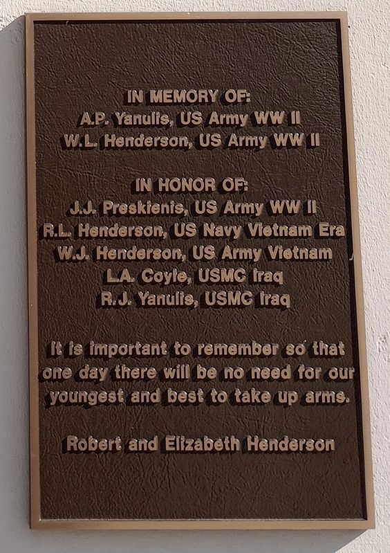In Memory Of Marker image. Click for full size.