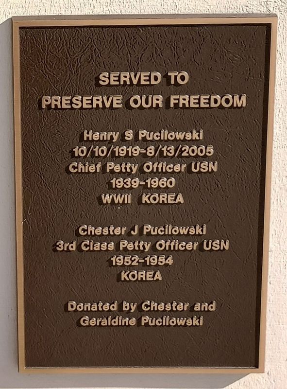 Served To Preserve Our Freedom Marker image. Click for full size.