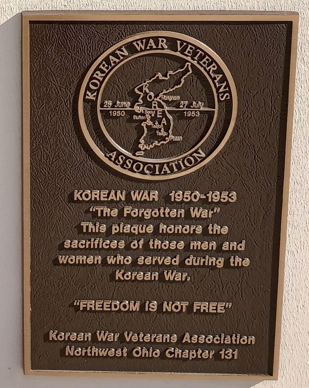 Korean War 1950-1953 Marker image. Click for full size.