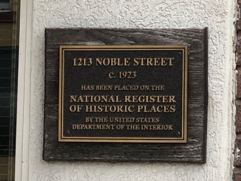 1213 Noble Street Marker image. Click for full size.