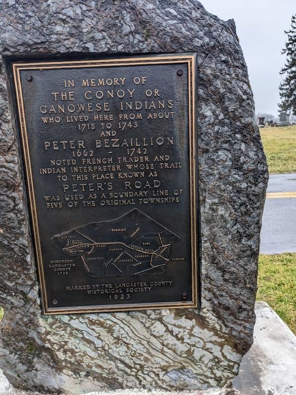 In Memory of the Conoy or Ganowese Indians Marker image. Click for full size.