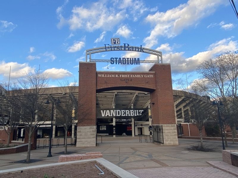 Main gate entrance into Vanderbilt Stadium image. Click for full size.