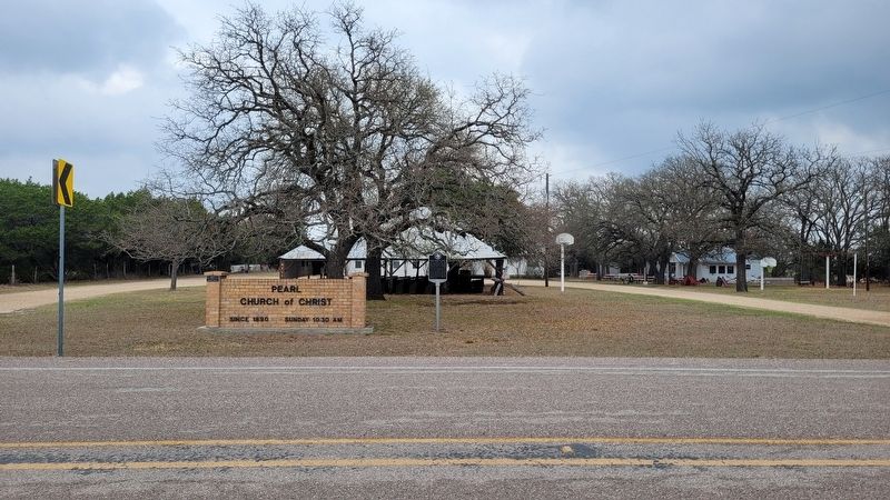 The view of the Pearl Church of Christ Marker from the street. Click for full size. The view of the Pearl Church of Christ Marker from the street image. Click for full size.