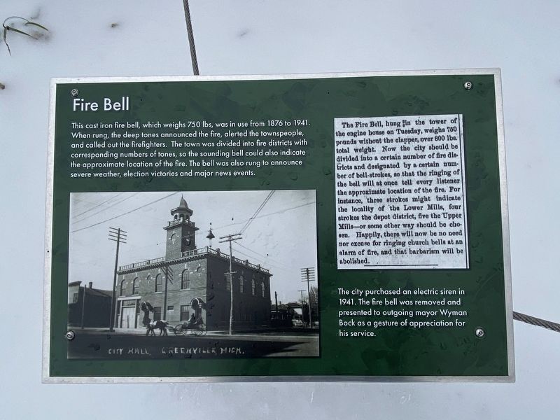 Fire Bell Marker. Click for full size. Fire Bell Marker image. Click for full size.