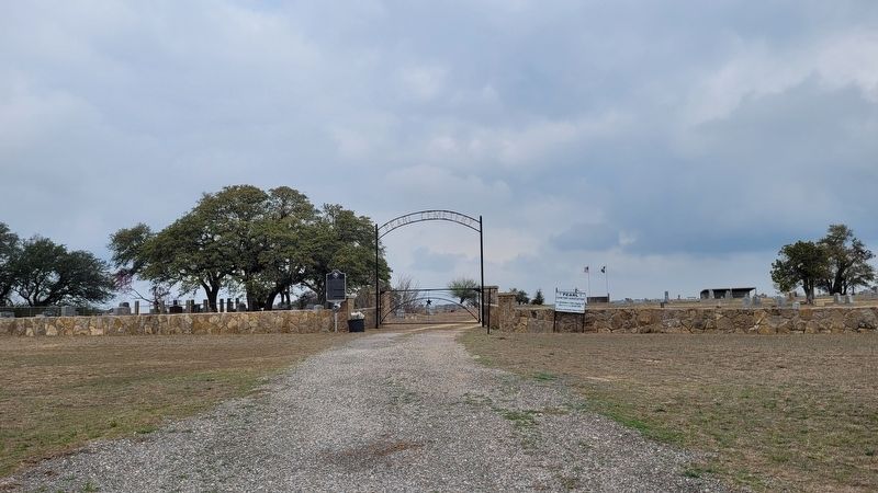 The view of the Pearl Cemetery from the street image. Click for full size.