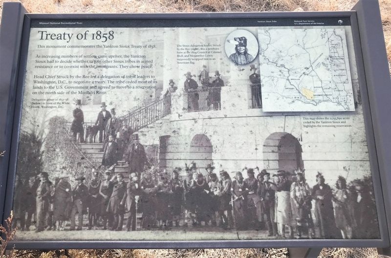 Treaty of 1858 Marker image. Click for full size.