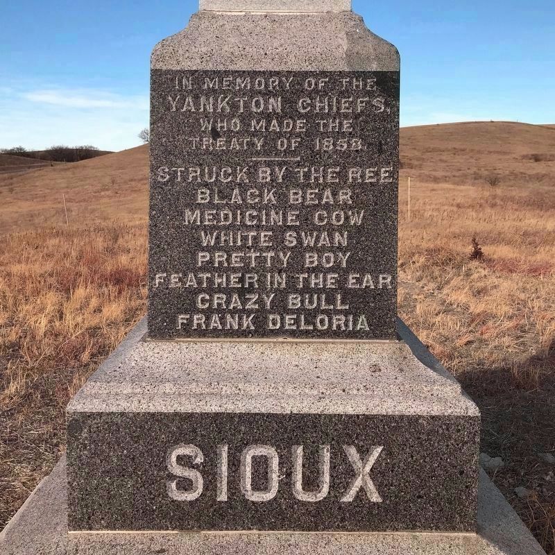 Treaty of 1858 Monument, South Side image. Click for full size.