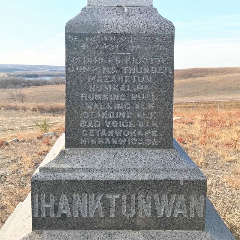 Treaty of 1858 Monument, East Side image. Click for full size.