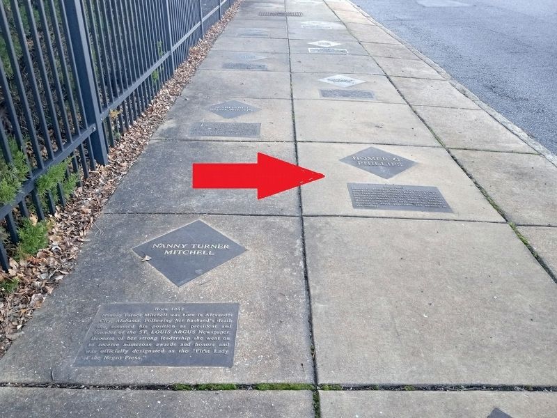 Homer G. Phillips Marker. Click for full size. Homer G. Phillips Marker image. Click for full size.