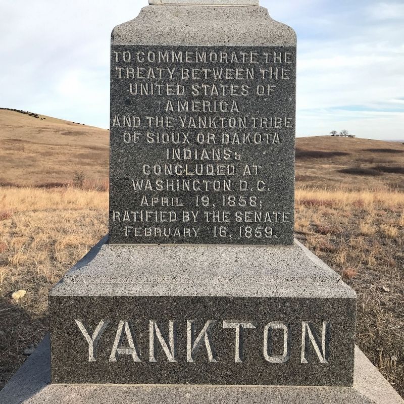 Treaty of 1858 Monument, West Side image. Click for full size.