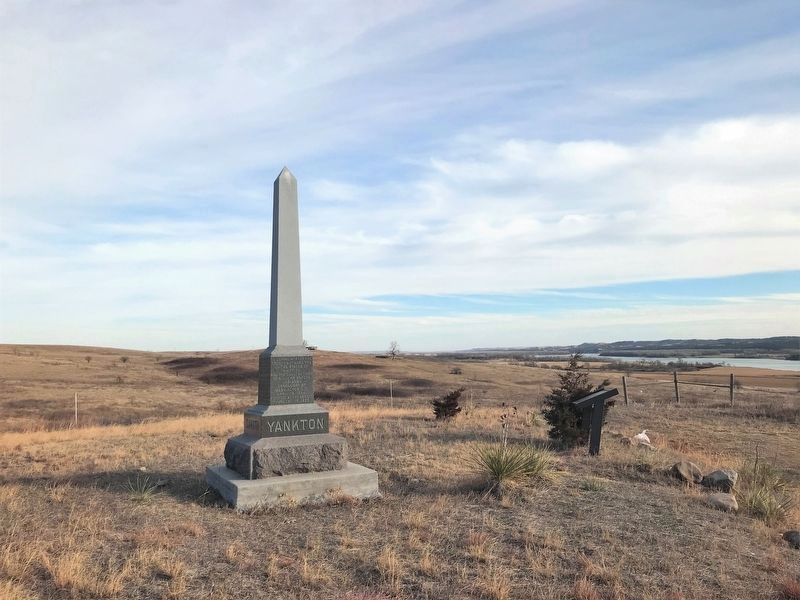 Yankton Sioux Treaty of 1858 Monument image. Click for full size.