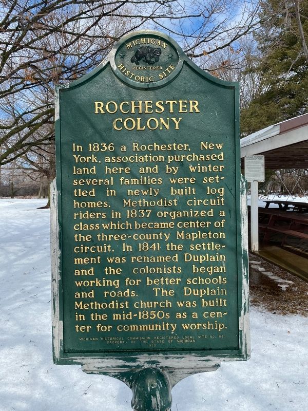Rochester Colony Marker. Click for full size. Rochester Colony Marker image. Click for full size.