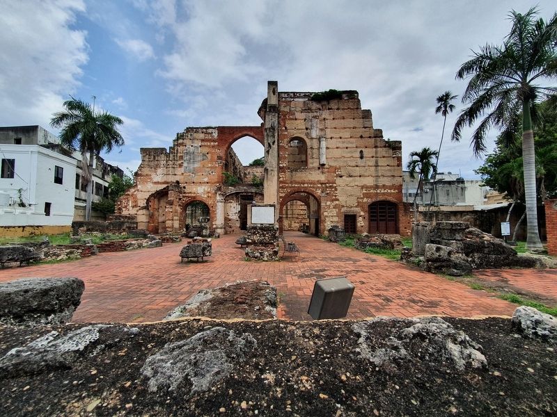 Ruins of the Temple and Hospital of San Nicolas de Bari Marker image. Click for full size.