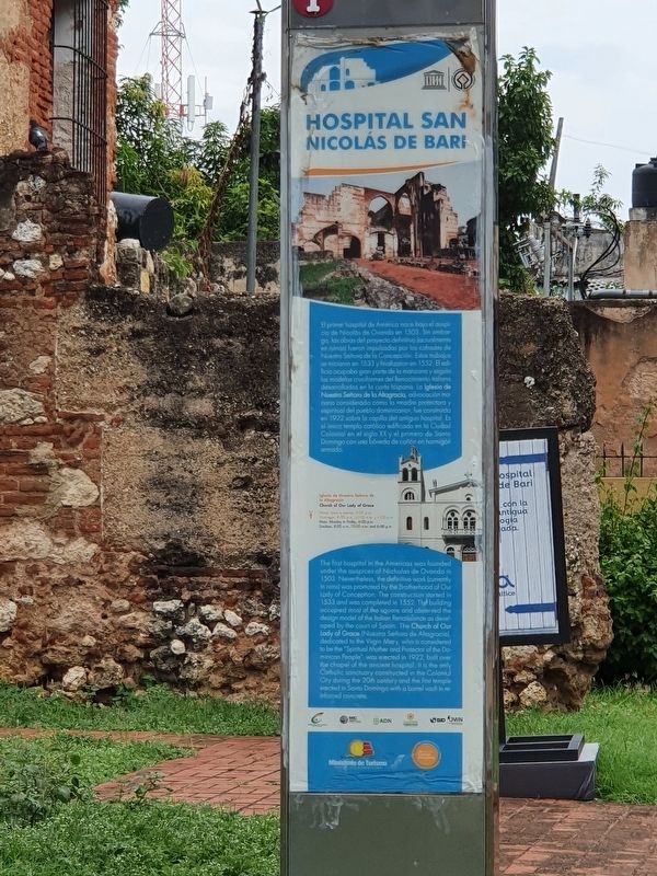Hospital San Nicolas de Bari Marker. Click for full size. Hospital San Nicolas de Bari Marker image. Click for full size.