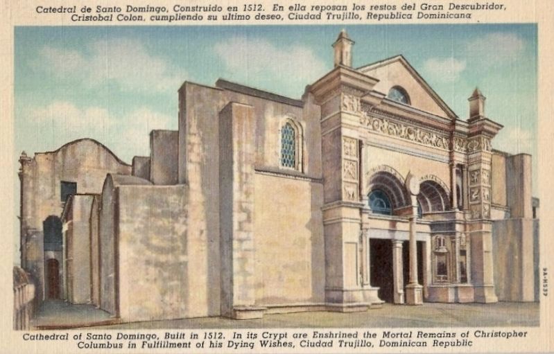 Cathedral of Santo Domingo postcard image. Click for full size.