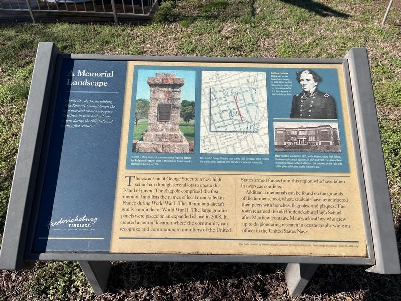 A Memorial Landscape Marker. Click for full size. A Memorial Landscape Marker image. Click for full size.