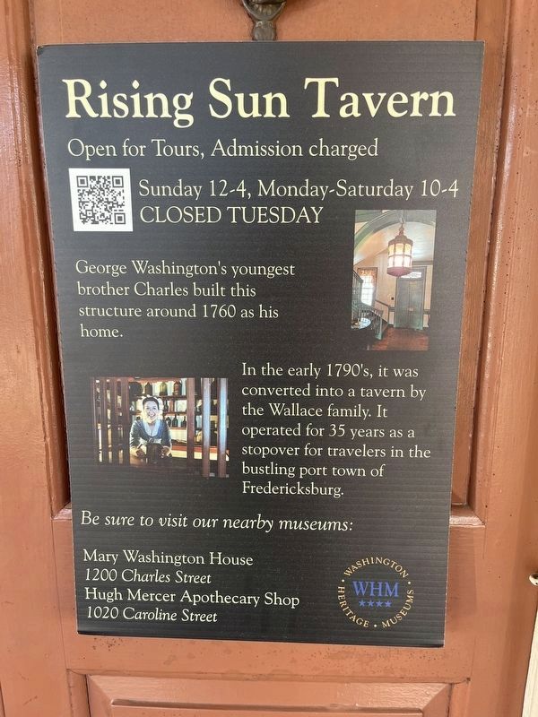 Rising Sun Tavern Marker. Click for full size. Rising Sun Tavern Marker image. Click for full size.