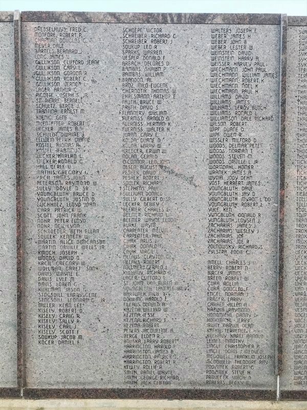 Armed Forces Memorial (south wall 3) image. Click for full size.