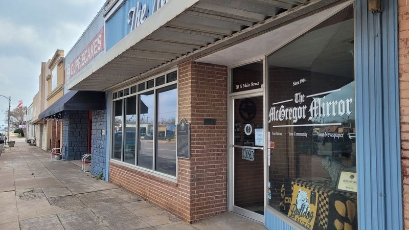 The front door of the McGregor Mirror and Marker. Click for full size. The front door of the McGregor Mirror and Marker image. Click for full size.