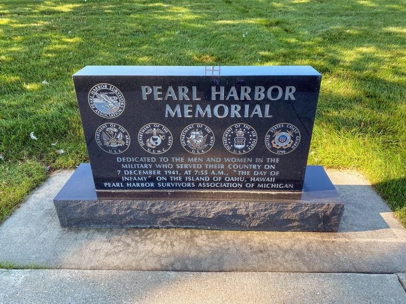 Pearl Harbor Memorial Marker. Click for full size. Pearl Harbor Memorial Marker image. Click for full size.