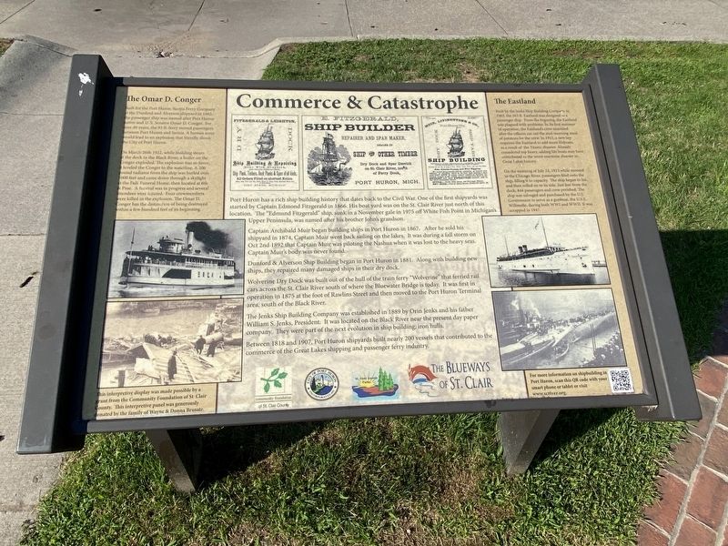 Commerce & Catastrophe Marker. Click for full size. Commerce & Catastrophe Marker image. Click for full size.