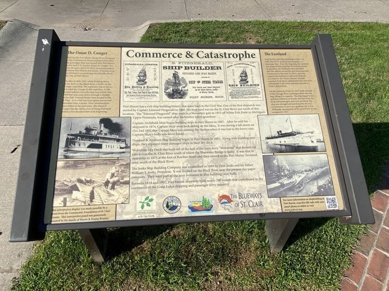 Commerce & Catastrophe Marker image. Click for full size.