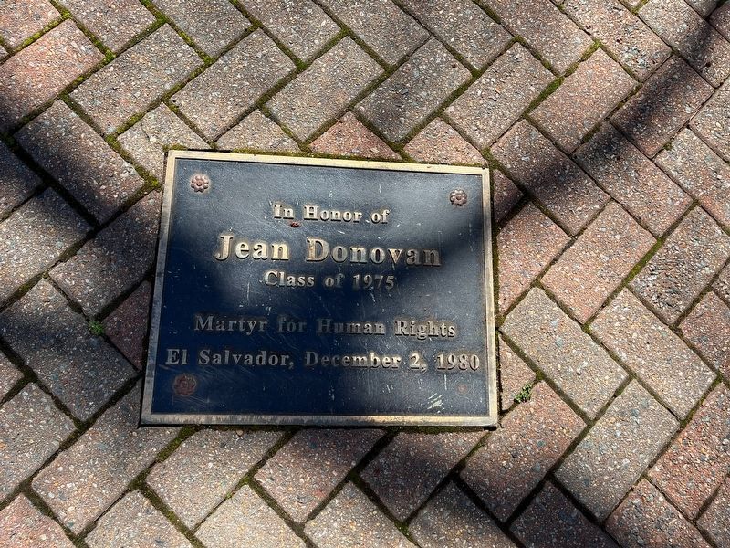 In Honor of Jean Donovan Memorial image. Click for full size.