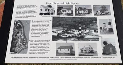 Cape Canaveral Light Station Marker. Click for full size. Cape Canaveral Light Station Marker image. Click for full size.