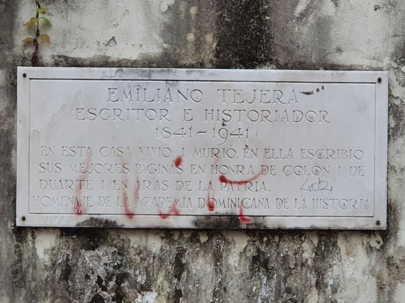 Emiliano Tejera Marker. Click for full size. Emiliano Tejera Marker image. Click for full size.