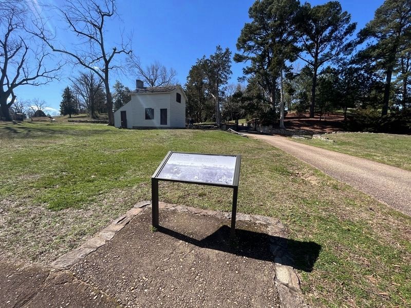 The Killing Fields Marker with the Innis House in the background image. Click for full size.