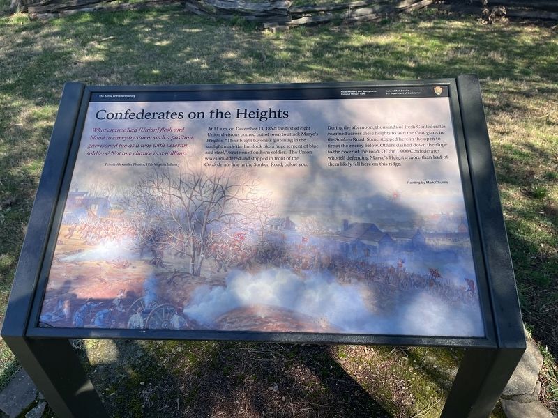 Confederates on the Heights Marker image. Click for full size.