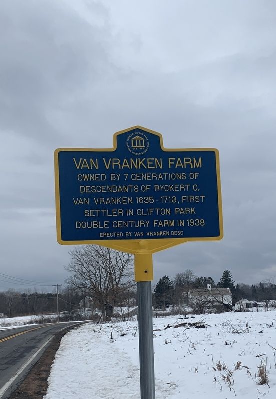 Van Vranken Farm Marker. Click for full size. Van Vranken Farm Marker image. Click for full size.
