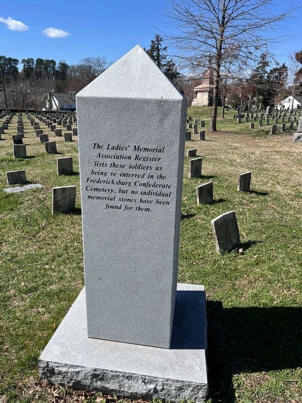 The Ladies' Memorial Association Register� Marker image. Click for full size.